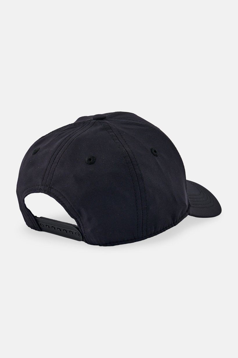 Men Embroidered Logo Adjustable Baseball Cap, Black